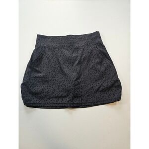 Ebb & Flow Athletic Skort Womens Medium Gray Leopard Print Activewear‎